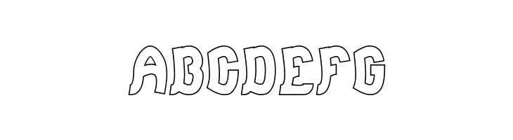 Jumping Running-Hollow  Free Fonts Download