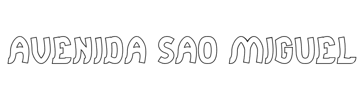 Jumping Running-Hollow  Free Fonts Download