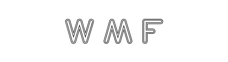 NEON GLOW-Hollow  Free Fonts Download