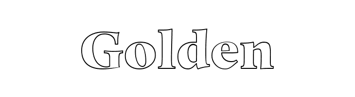 Golden Hero Outline Font