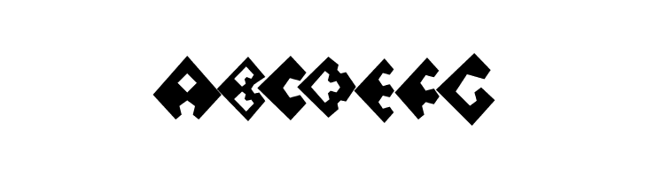 Perturb the Outline Diagonal  Free Fonts Download