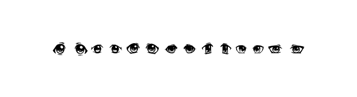 Anime Eyes  Free Fonts Download