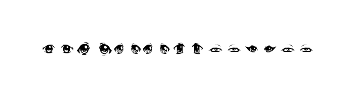 Anime Eyes  Free Fonts Download