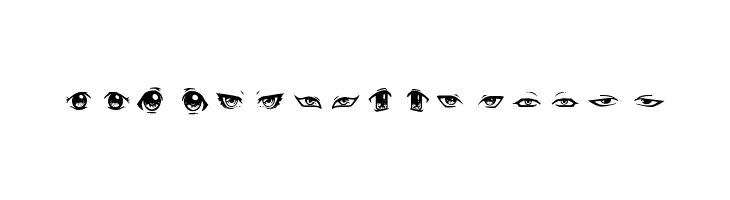 Anime Eyes  Free Fonts Download