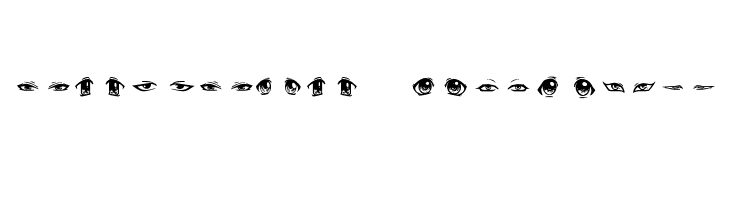 Anime Eyes  Free Fonts Download