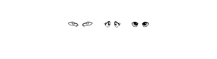Anime Eyes  Free Fonts Download