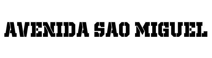 Giza Stencil CAPS  Free Fonts Download