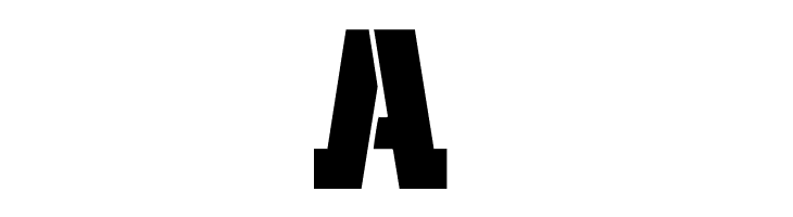 Giza Stencil CAPS  Free Fonts Download