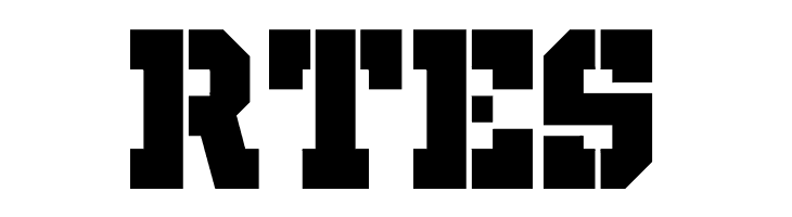 RTES Giza Stencil CAPS Font