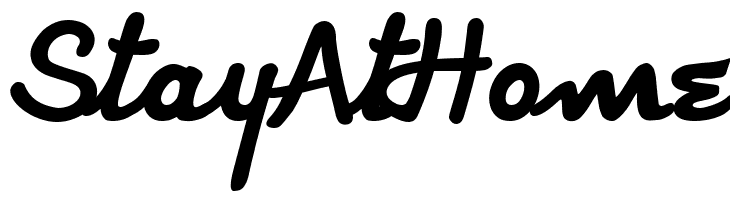 StayAtHome Strato Regular Font