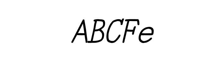 YOzFontA04 Italic  Free Fonts Download