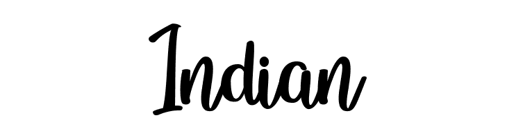 Indian Bunch Blossoms Personal Use Font
