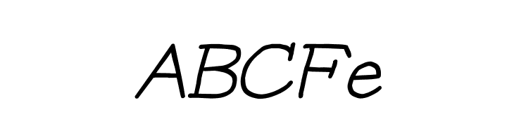 YOzFontP97 Italic  Free Fonts Download