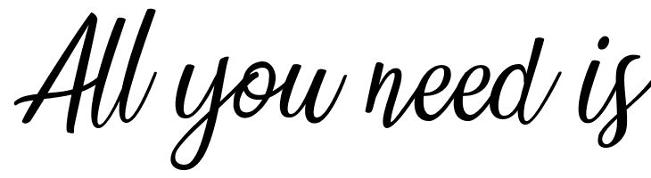 All%2Byou%2Bneed%2Bis Countryside two Font