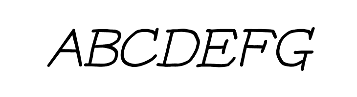 YOzFontCP97 Italic  Free Fonts Download