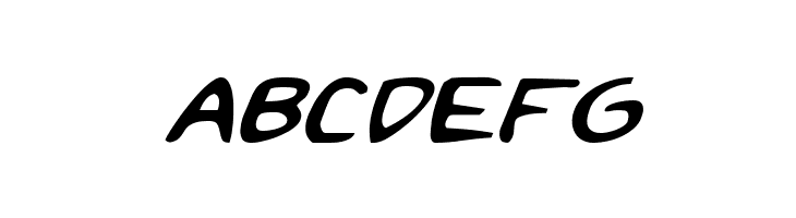 2Toon Expanded Italic  Free Fonts Download
