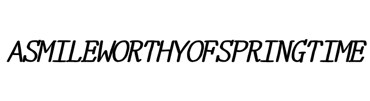 YOzFontC97 Bold Italic  Free Fonts Download