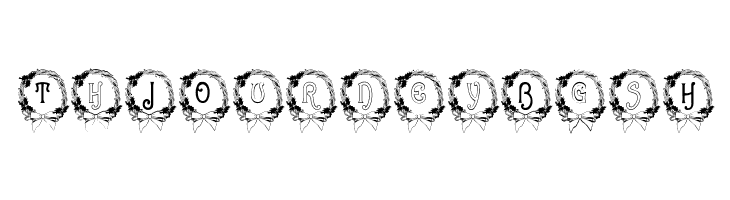 BJF Christmas Wreath  Free Fonts Download