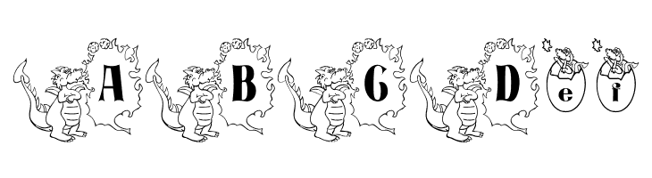 BJF Dragons  Free Fonts Download