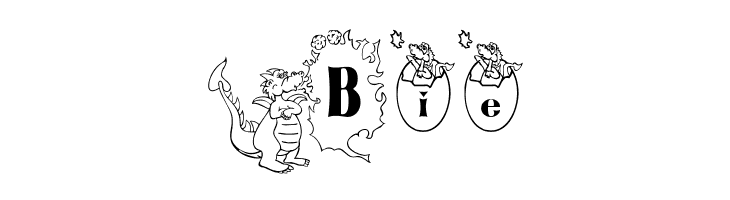 BJF Dragons  Free Fonts Download