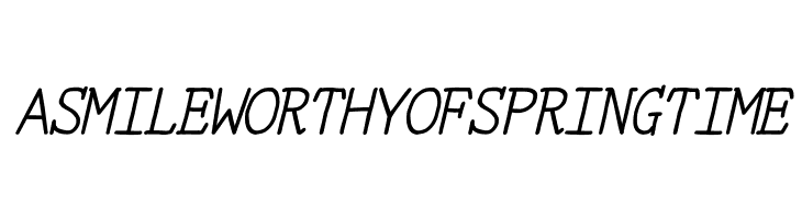 YOzFontC97 Italic  Free Fonts Download