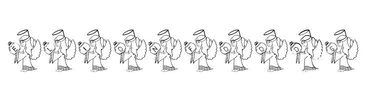 BJF Xmas Angels AH  Free Fonts Download
