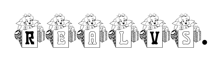 BJF Xmas Puppy  Free Fonts Download