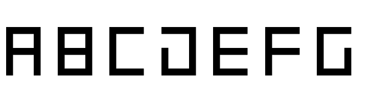 7-Segment Normal Regular  Free Fonts Download