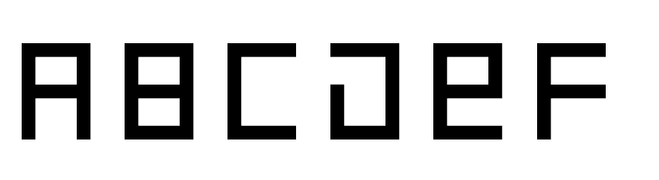 7-Segment Normal Regular  Free Fonts Download