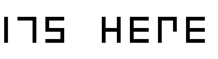 7-Segment Normal Regular  Free Fonts Download