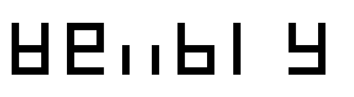 7-Segment Normal Regular  Free Fonts Download