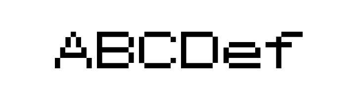 7x7&nbsp; Pixelized Regular  Free Fonts Download