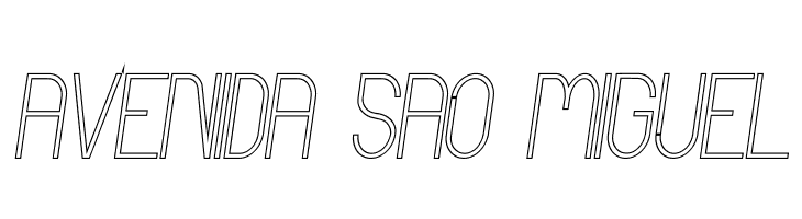 Curvada Outline Italic  Free Fonts Download