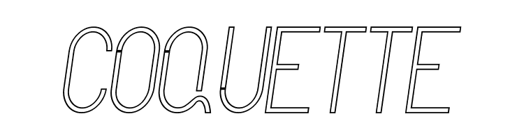 Curvada Outline Italic  Free Fonts Download