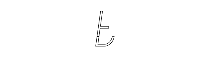 Curvada Outline Italic  Free Fonts Download