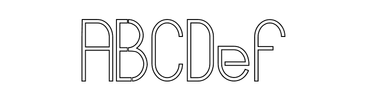 Curvada Outline  Free Fonts Download