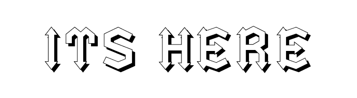 ArrowheadLakeSunlit  Free Fonts Download