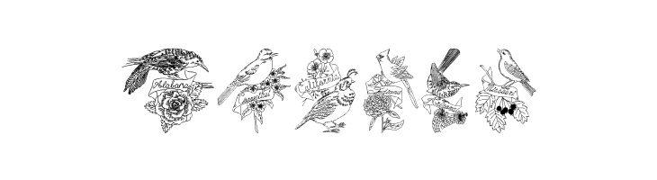 StateBirds  Free Fonts Download
