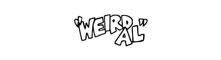 Weird Al Yankobats  Free Fonts Download