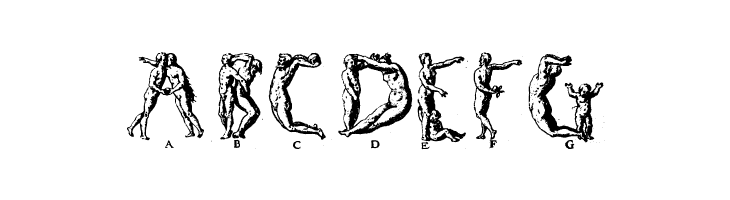 Human letters  Free Fonts Download