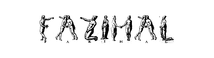 Human letters  Free Fonts Download