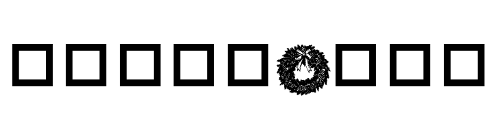 Christmas Wreaths  Free Fonts Download