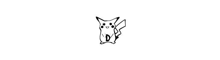 Dani's Pikachu  Free Fonts Download