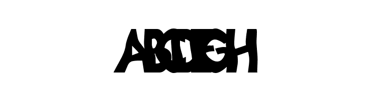 ABCDEFGH Loopy Letters Font