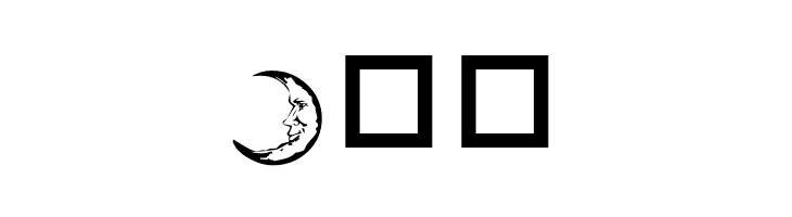 Sun, Moon & Stars  Free Fonts Download
