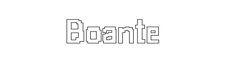 8-bit Outlined  Free Fonts Download