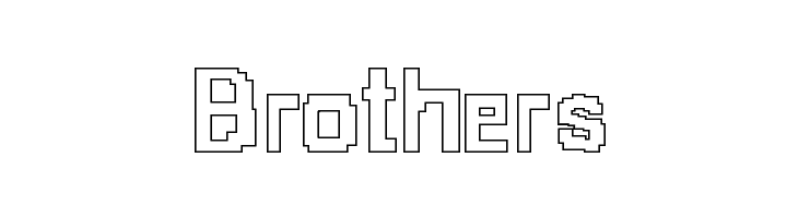 8-bit Outlined  Free Fonts Download