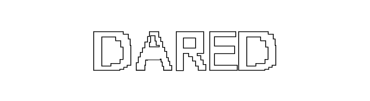 8-bit Outlined  Free Fonts Download