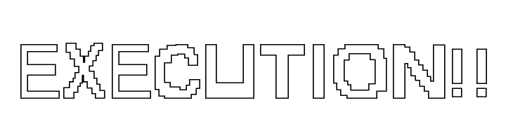 8-bit Outlined  Free Fonts Download