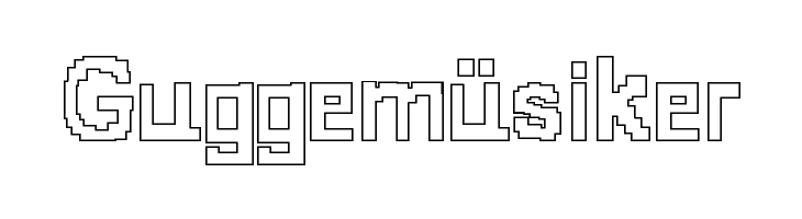 8-bit Outlined  Free Fonts Download